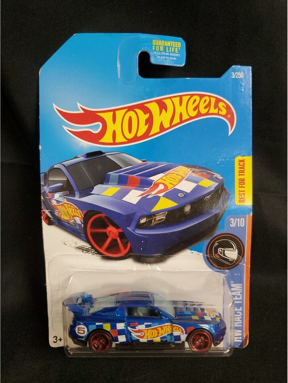 Hot Wheels Custom '12 Ford Mustang HW Race Team Metallic Blue 3/10 L2593 NEW